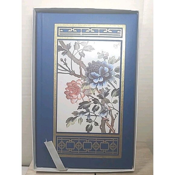 NOS VTG Hardcover Floral C.R. Gibson Ching Dynasty Journal W/ Box 150 Ruled Pgs - Picture 1 of 8